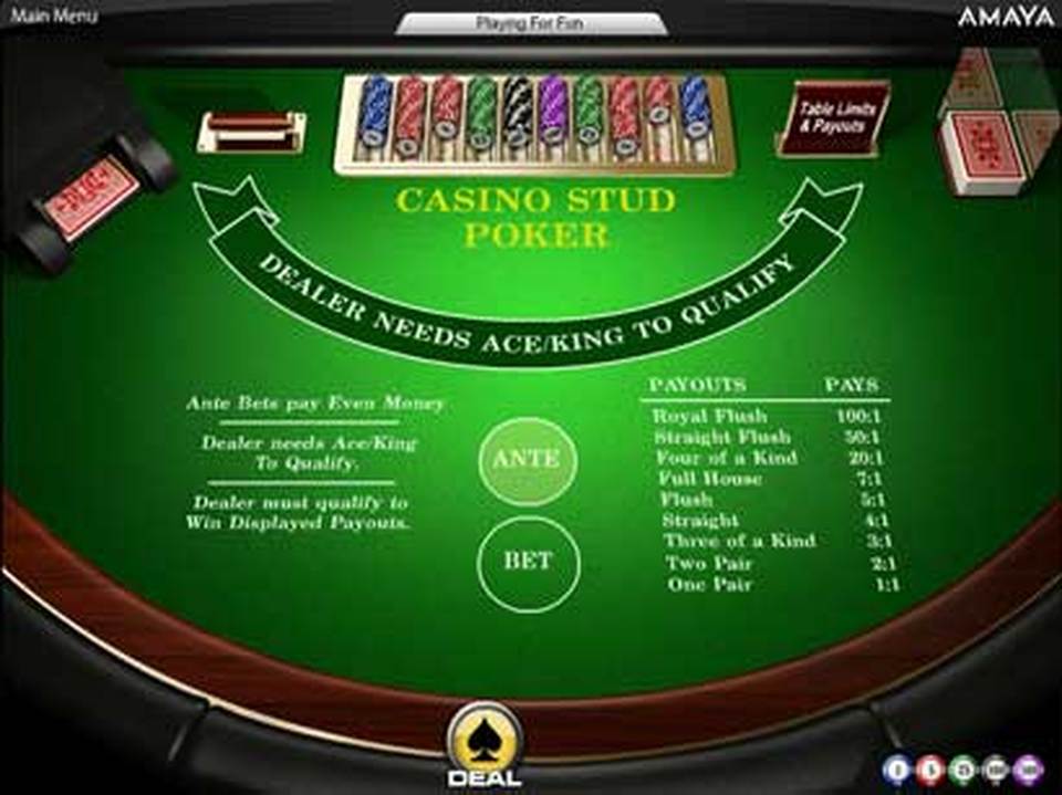 Amaya Gaming Casino Stud Poker screenshot