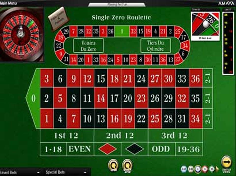 Amaya Gaming Euro Roulette screenshot