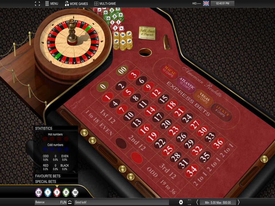 Espresso Games American Roulette screenshot