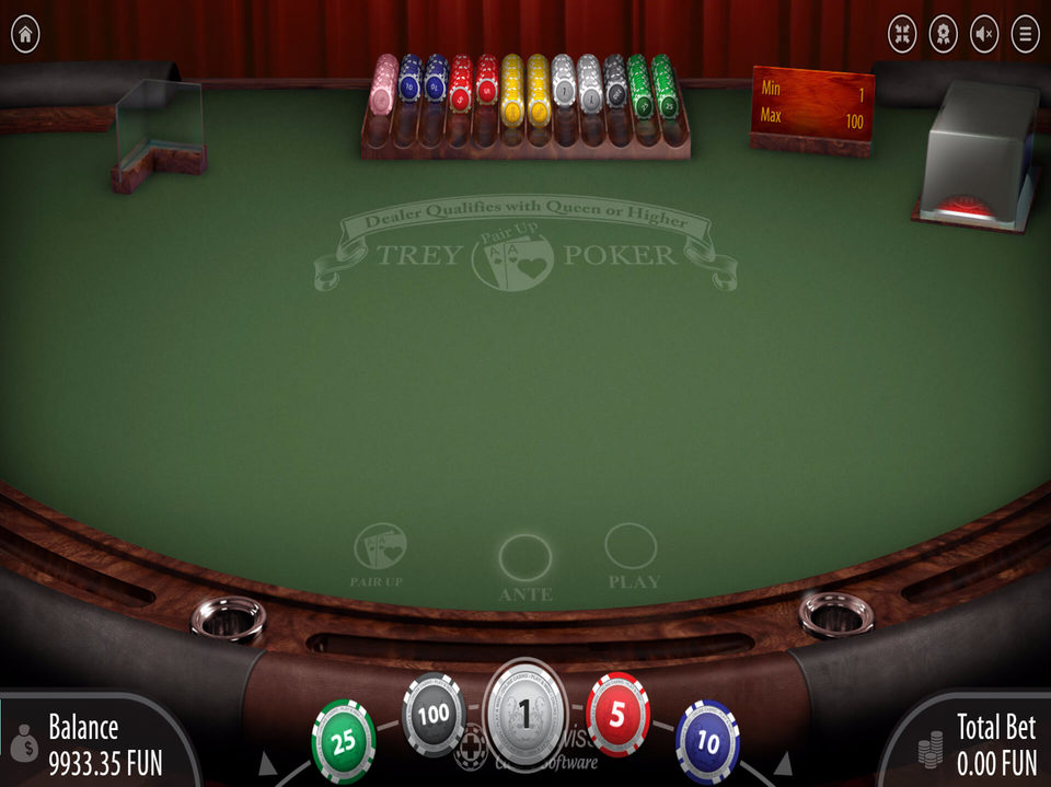 SoftSwiss Trey Poker screenshot